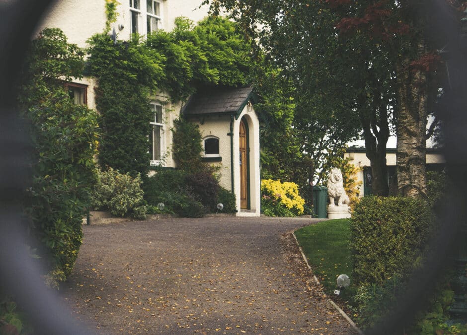 A well-maintained driveway